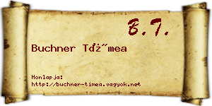 Buchner Tímea névjegykártya